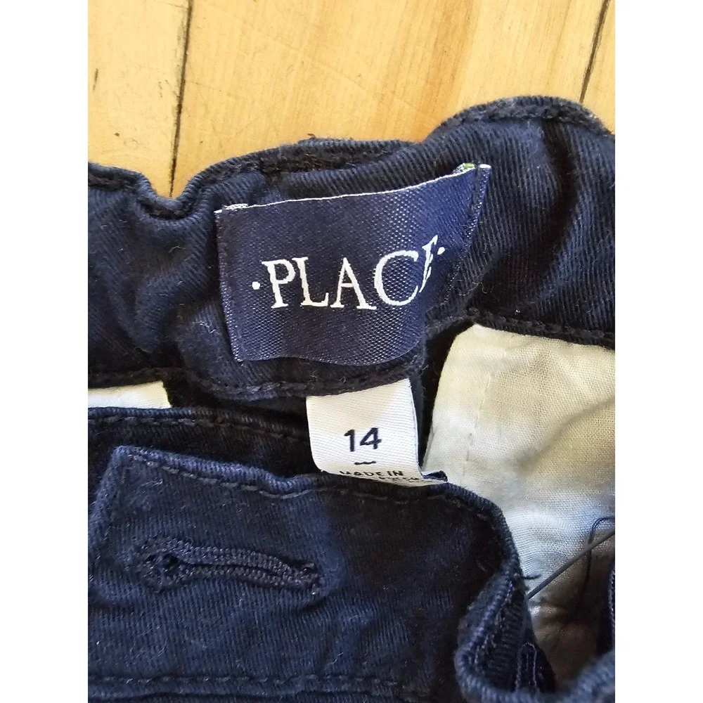 The Childrens Place Boys Navy Blue Chino Pants Size 14 Straight Leg Twill Pants